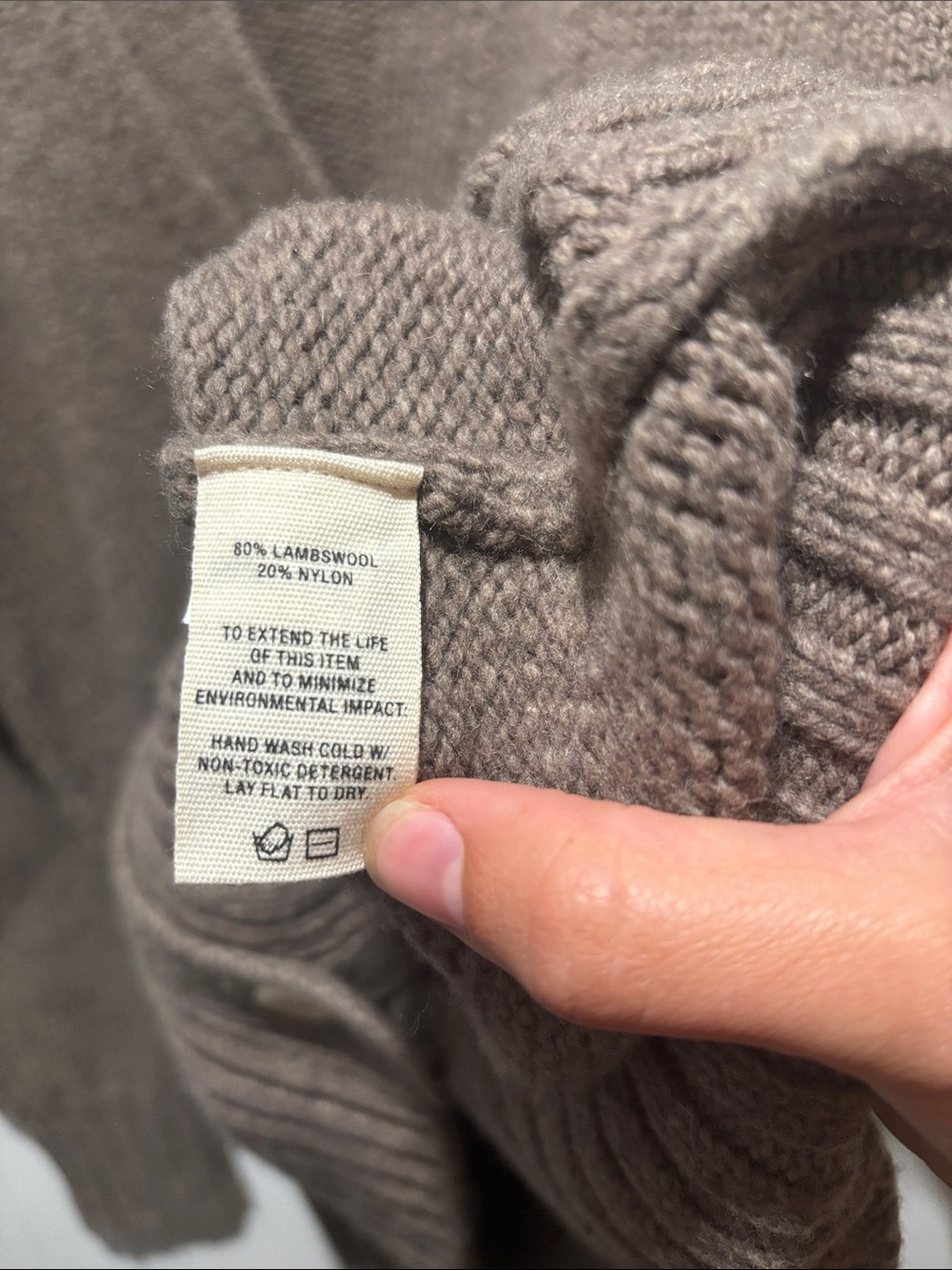 ALEX MILL Emma lambswool blend v neck cardigan sweater size small - Picture 6 of 7